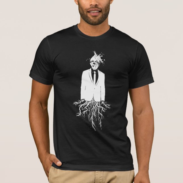 Insert Pretentious Title: WHT on BLK Series T-Shirt (Front)