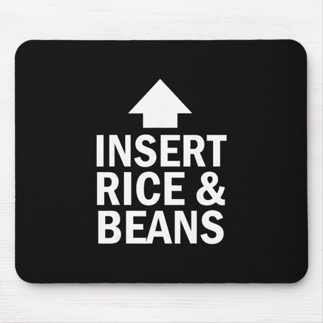 Insert Rice And Beans Thanksgiving Pointing Arrow  Mouse Pad (Front)