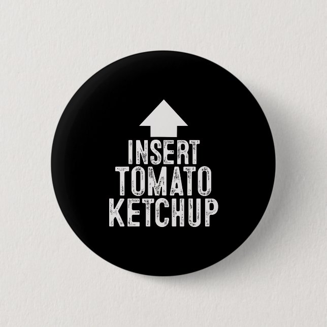 Insert Tomato Ketchup Halloween Pointing Arrow To  Button (Front)