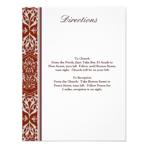 Damask Invitation Border 7