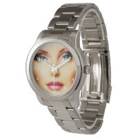 Insert Your Own Image Unisex DIY Silver Bracelet Wristwatch
