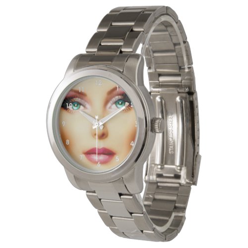 Insert Your Own Image Unisex DIY Silver Bracelet Wristwatch