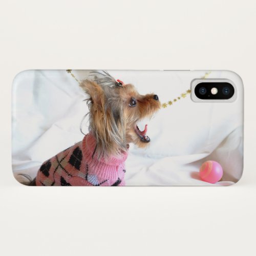 Insert Your Own Photo of Your Yorkshire Terrier iPhone X Case