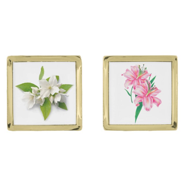 insert your own photos customizable cufflinks (Front)