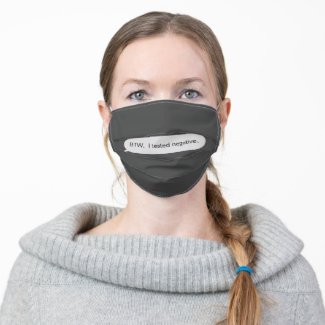 Insert Your Own TXT Message Cloth Face Mask