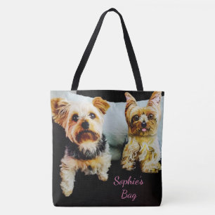 Insert Your Pet's IMAGE Here Personalized Photo Tote Bag