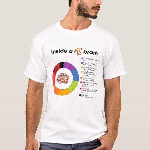 Inside A MS Brain Multiple Sclerosis Awareness T_Shirt
