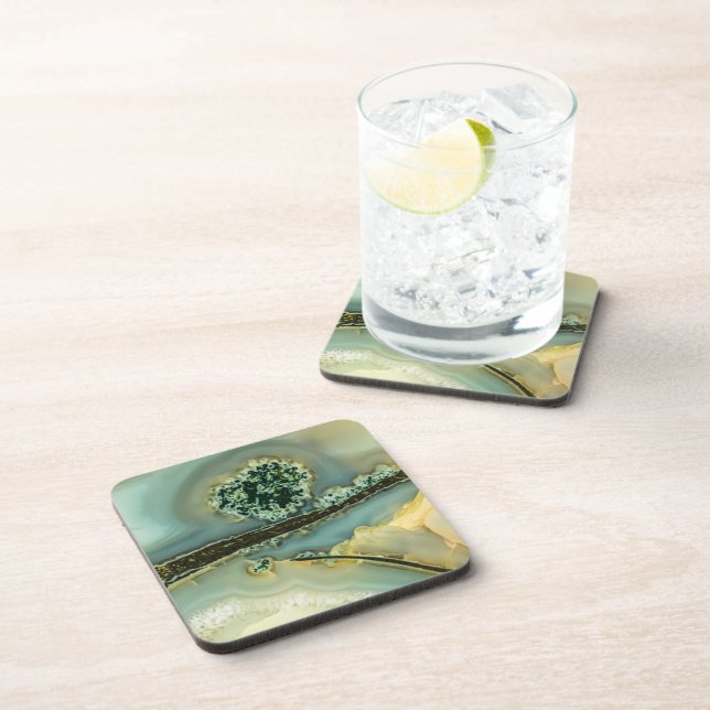 Inside a semi-precious stone beverage coaster (Right Side)