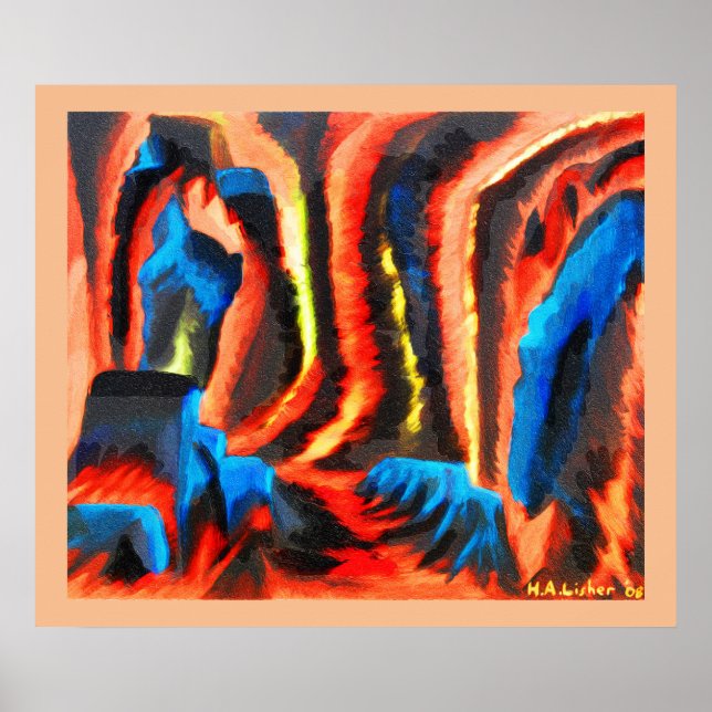 Inside a volcano poster (Front)