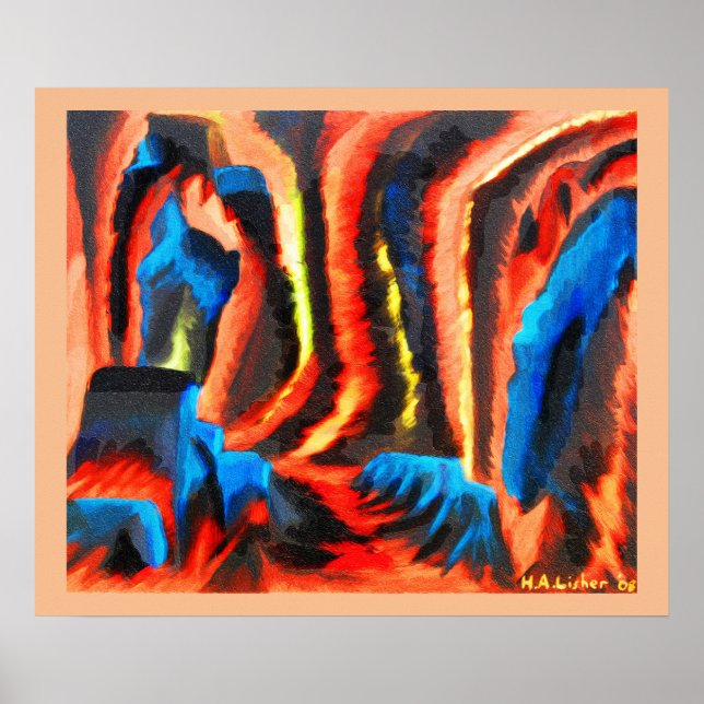 Inside a volcano poster (Front)