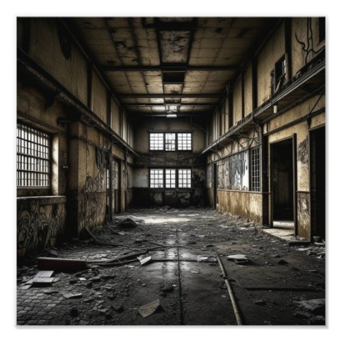 Inside an Abandoned Station  Photo Print