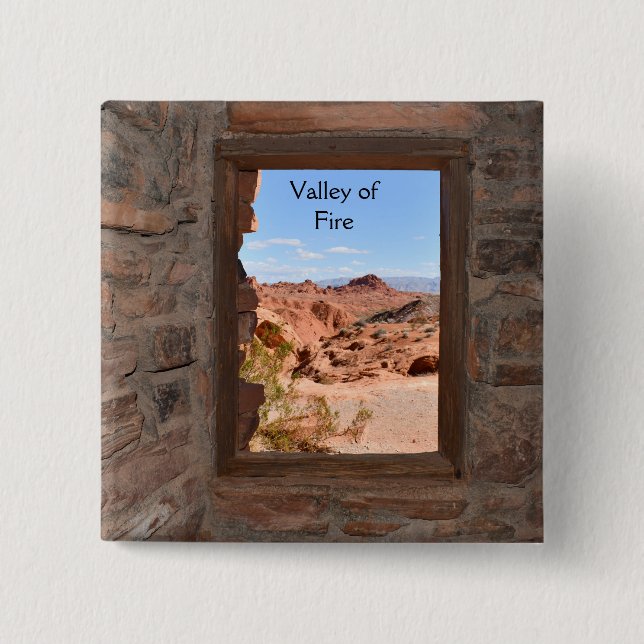 Inside cabin view of the Valley of Fire    Button (Front)