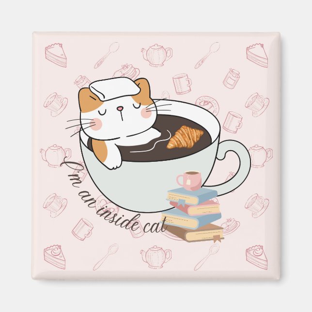  Inside Cat Spa Magnet (Front)