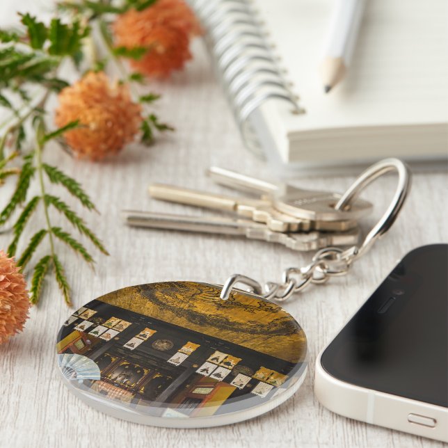 Inside Konchi-In temple, Kyoto Keychain (Front Right)