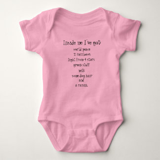 Inside me I've got... Baby Bodysuit
