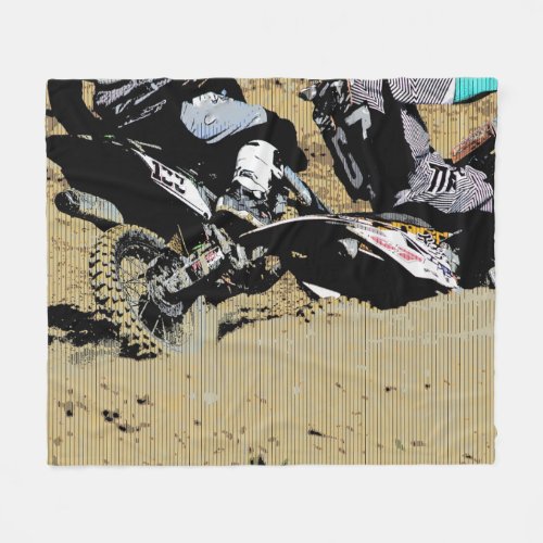 Inside Move _ Dirt Bike Racers Fleece Blanket