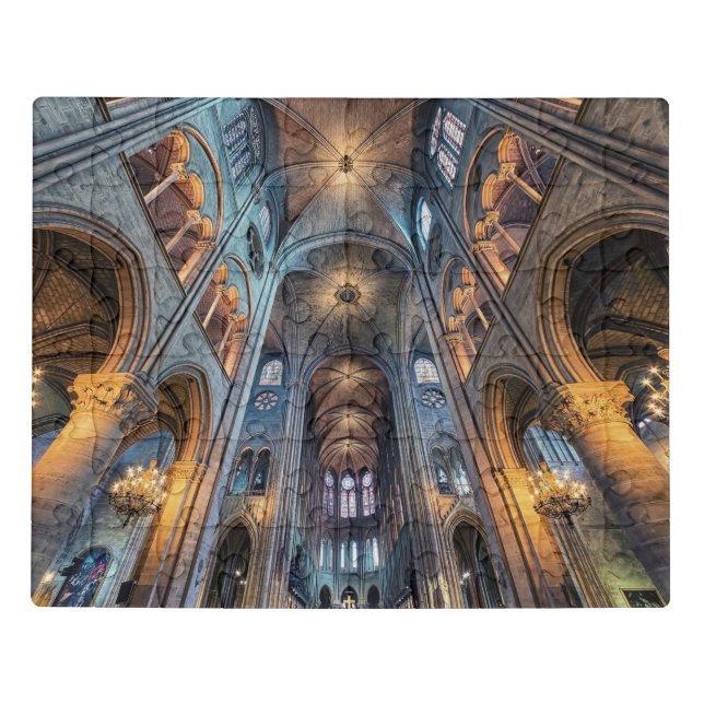 Inside Notre-Dame Jigsaw Puzzle (Puzzle Horizontal)