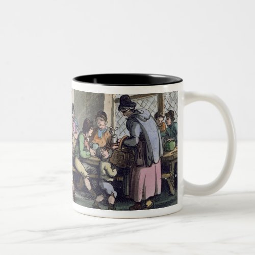 Inside of a Kitchen at Newcastle published 1800  Two_Tone Coffee Mug