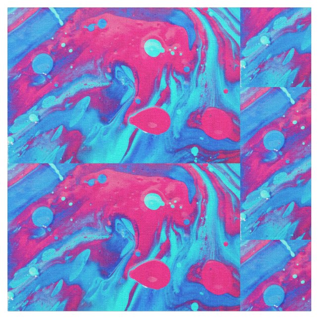 Inside of a lava lamp fabric (Close Up)