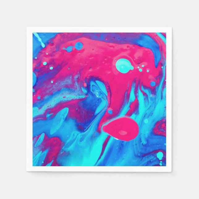 Inside of a lava lamp napkins (Front)
