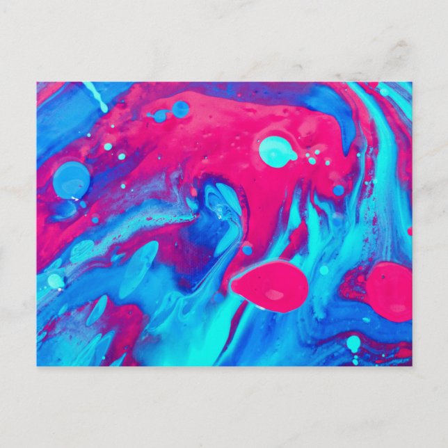 Inside of a lava lamp postcard (Front)