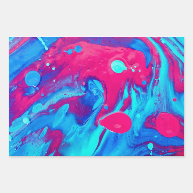 Inside of a lava lamp wrapping paper sheets (Front)