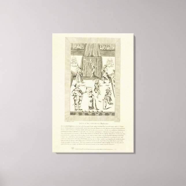 Inside of the Red Bull Playhouse, frontispiece to Canvas Print (Front)