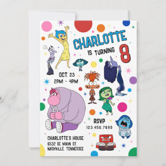 Inside Out 2 Birthday Invitation