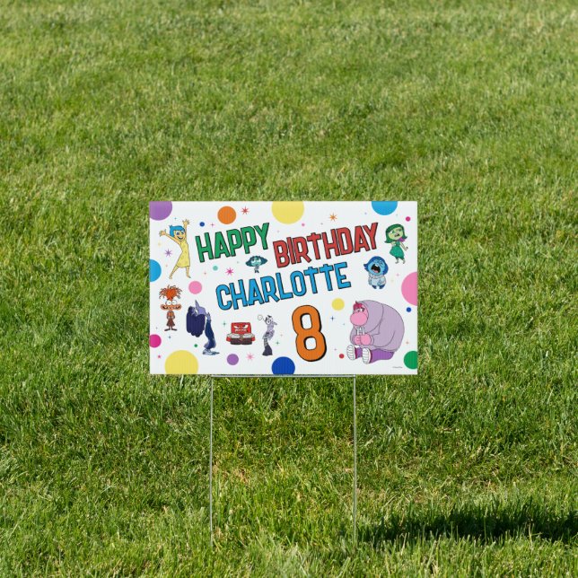 Inside Out 2 Birthday Sign (Insitu)