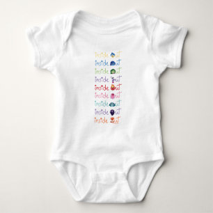 Inside Out 2 Character Lineup Graphic Baby Bodysuit