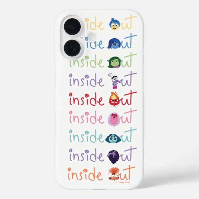 Inside Out 2 Character Lineup Graphic Case-Mate iPhone Case (Back)