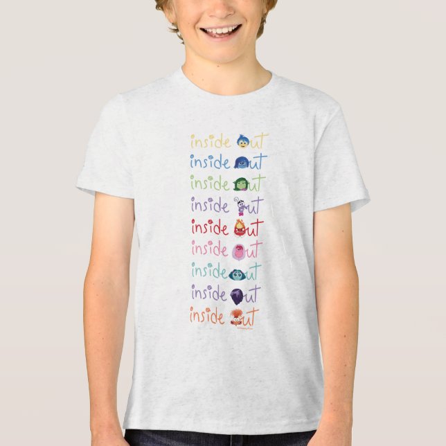 Inside Out 2 Character Lineup Graphic Tri-Blend Shirt (Front)
