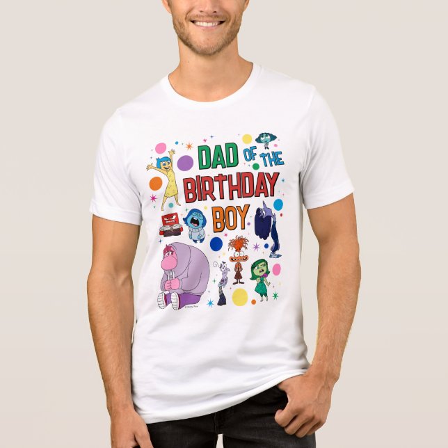Inside Out 2 Dad of the Birthday Boy Tri-Blend Shirt (Front)