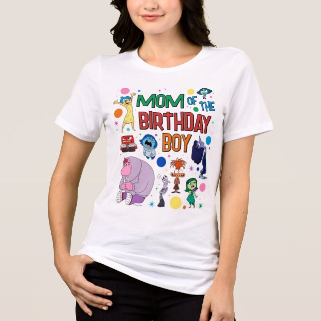 Inside Out 2 Mom of the Birthday Boy Tri-Blend Shirt (Front)