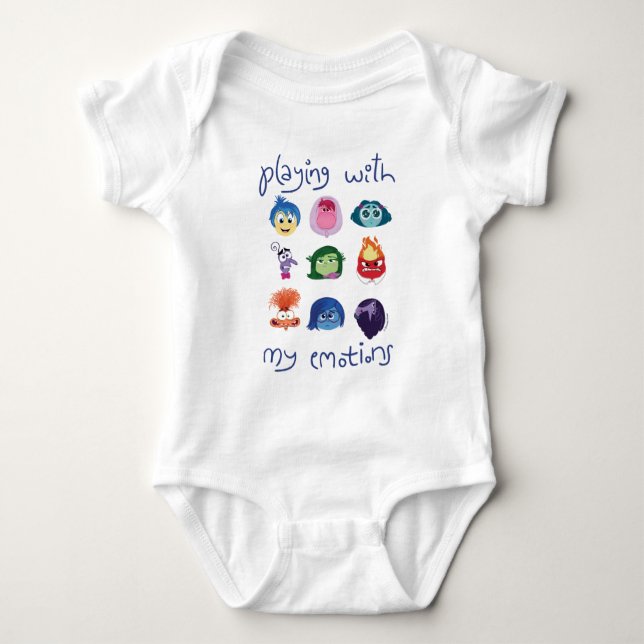 Inside Out 2 Playing With My Emotions Graphic Baby Bodysuit (Front)