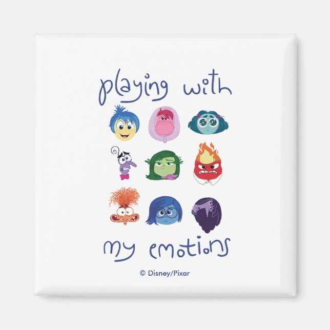 Inside Out 2 Playing With My Emotions Graphic Magnet (Front)