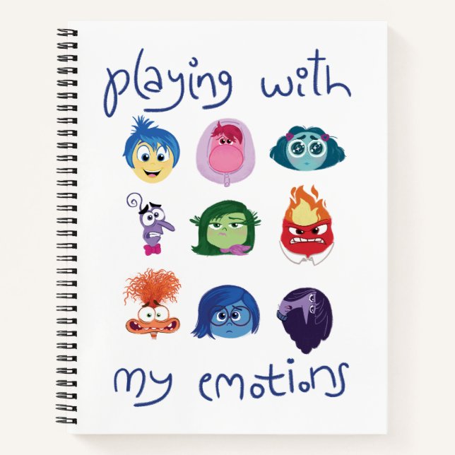Inside Out 2 Playing With My Emotions Graphic Notebook (Front)