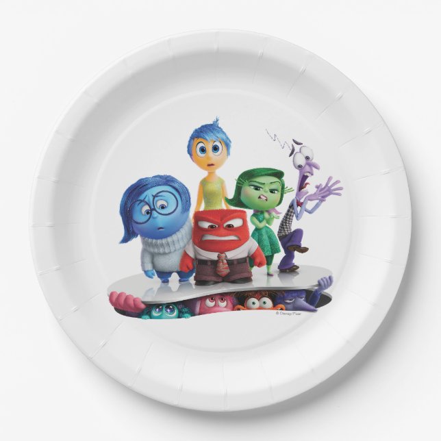 Inside Out 2 Theatrical Art Paper Plates (Front)