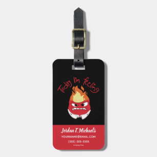 Inside Out 2 Today I’m Feeling Anger Graphic Luggage Tag