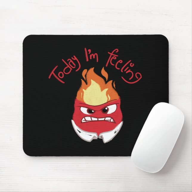 Inside Out 2 Today I’m Feeling Anger Graphic Mouse Pad (With Mouse)