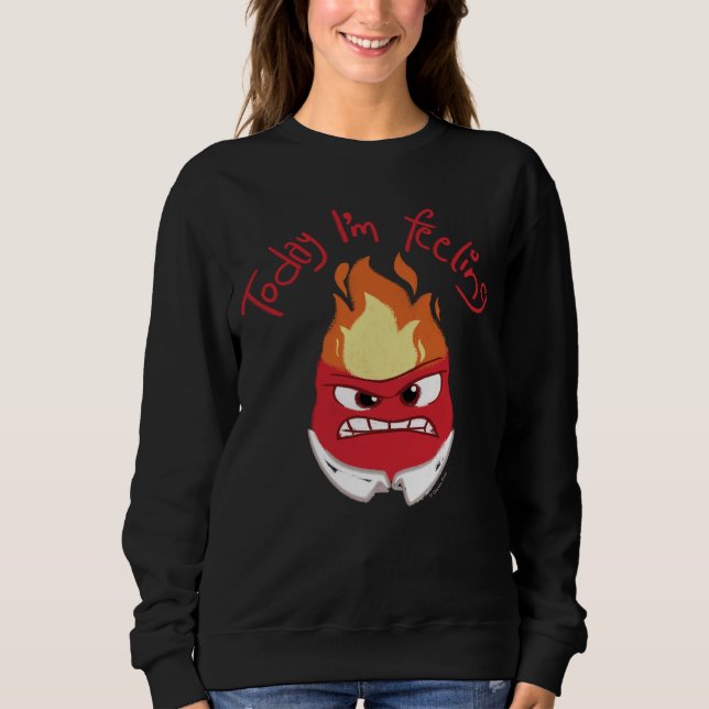 Inside Out 2 Today I’m Feeling Anger Graphic Sweatshirt (Front)