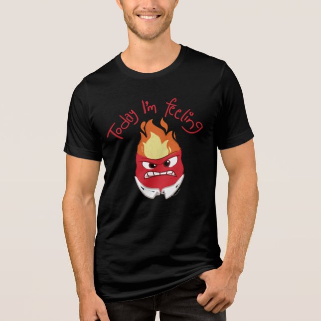 Inside Out 2 Today I’m Feeling Anger Graphic Tri-Blend Shirt (Front)