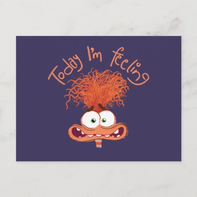 Inside Out 2 Today I’m Feeling Anxiety  Graphic Postcard (Front)