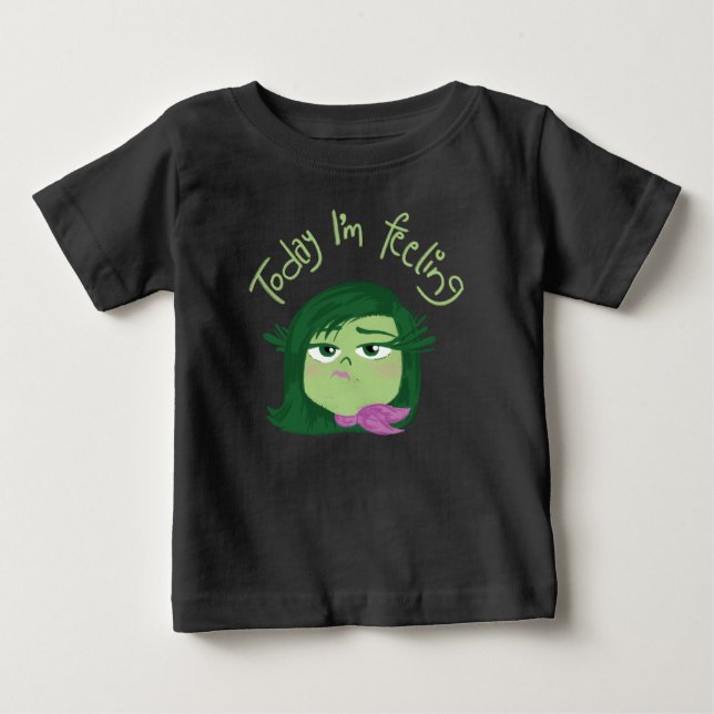 Inside Out 2 Today I’m Feeling Disgust Graphic Baby T-Shirt (Front)