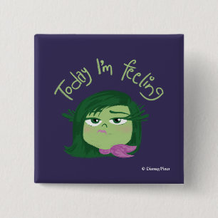 Inside Out 2 Today I’m Feeling Disgust Graphic Button