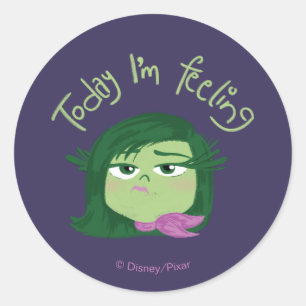 Inside Out 2 Today I’m Feeling Disgust Graphic Classic Round Sticker