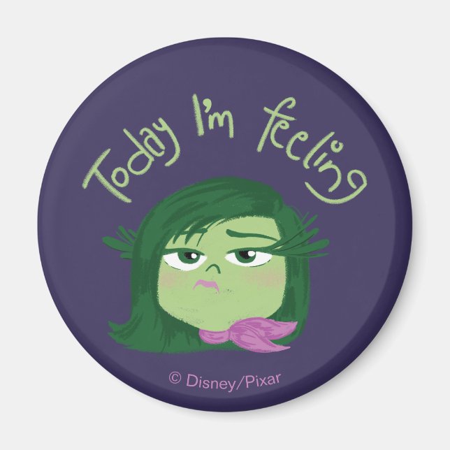 Inside Out 2 Today I’m Feeling Disgust Graphic Magnet (Front)