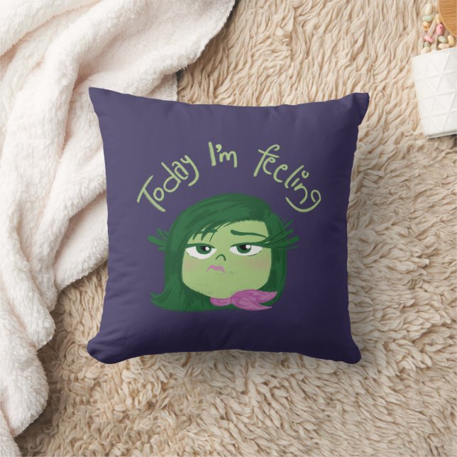 Inside Out 2 Today I’m Feeling Disgust Graphic Throw Pillow (Blanket)