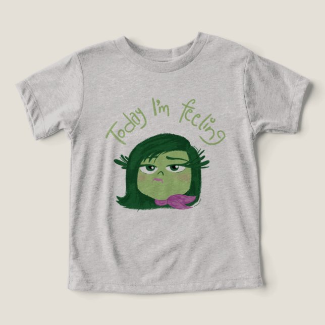 Inside Out 2 Today I’m Feeling Disgust Graphic Toddler T-shirt (Design Front)