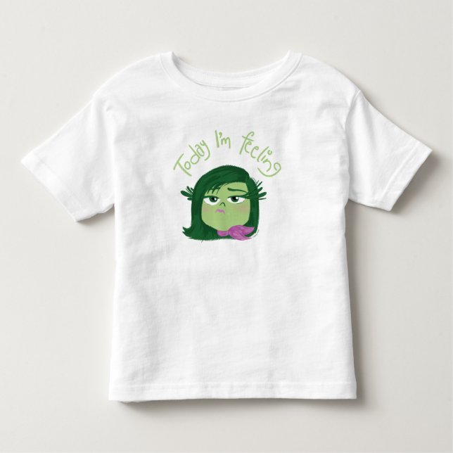 Inside Out 2 Today I’m Feeling Disgust Graphic Toddler T-shirt (Front)